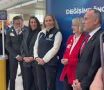 Esenboğa'da Kadına Yönelik Şiddete Karşı Mücadele sergisi