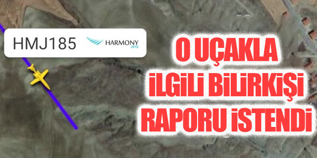 O uçakla ilgili bilirkişi raporu istendi