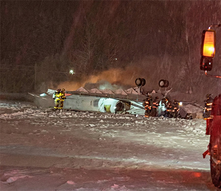 ABD'de özel jet düştü!