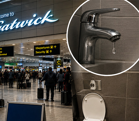 İngiltere’nin En Yoğun Havalimanlarından Gatwick’te Su Krizi
