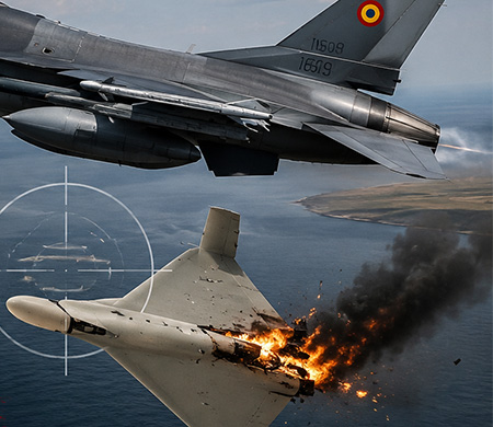 Romanya F-16 ile Rus İHA’sını Vurdu