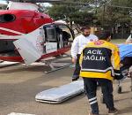 Ambulans uçak ve helikopter peş peşe havalandı
