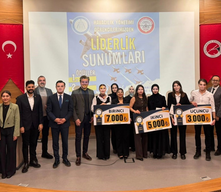 Genç havacılar liderlik sunumları yarışmasında boy gösterdi