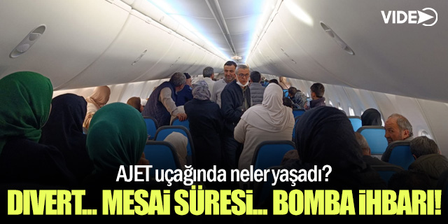 AJet uçağında yolcular isyan etti!