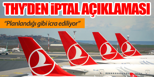 THY'den iptal açıklaması