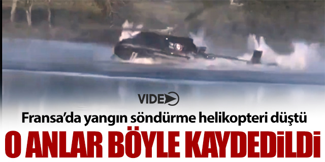 Fransa'da yangın söndürme helikopteri düştü