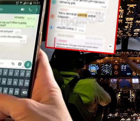 O kabin memurunun eşi de WhatsApp grubundaymış!