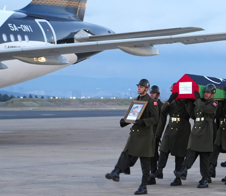 Libya askeri heyeti resmi törenle ülkelerine uğurlandı