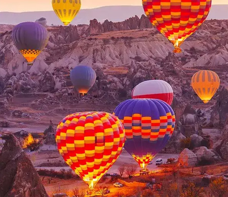Kapadokya'da balon uçuşlarına rüzgar engeli