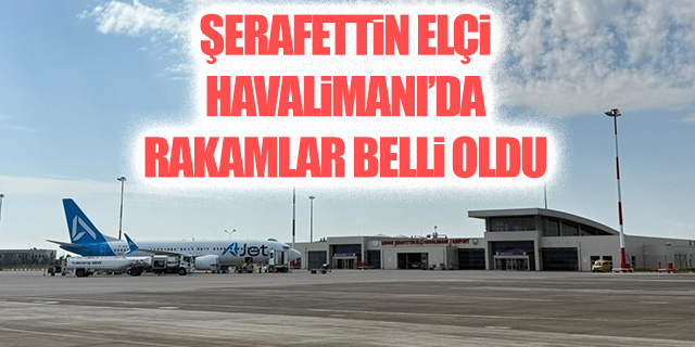 Şerafettin Elçi Havalimanı'nda rakamlar belli oldu