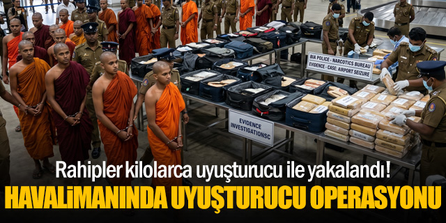 Havalimanında rahipler uyuşturucuyla yakalandı