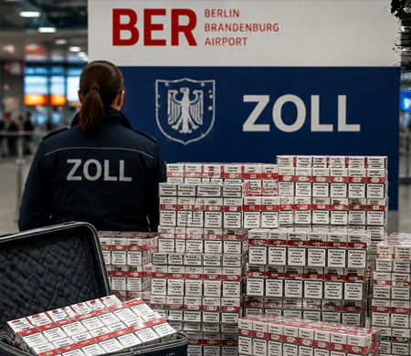Berlin Havalimanı'nda Kaçak Sigara Operasyonu