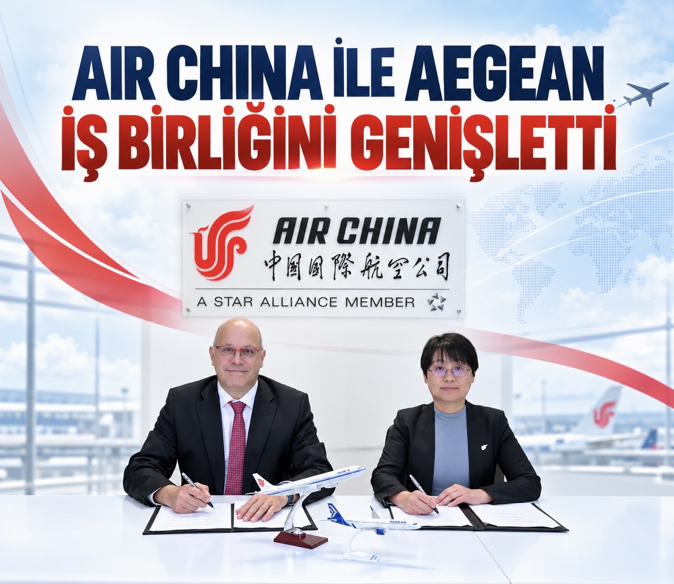 Air China ile Aegean arasındaki iş birliği genişletildi
