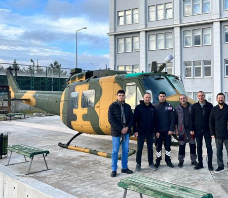 MSB'den SDÜ'ye helikopter hibe edildi