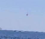 Brezilya'da küçük uçak denize düştü!