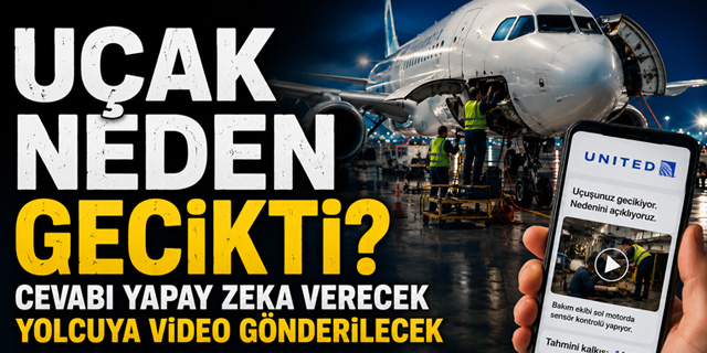 Uçak neden gecikti? Cevabı yapay zeka verecek!
