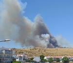 Dikili'deki yangına havadan 7 uçakla müdahale