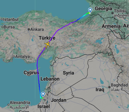 Türkiye “hava sahası yasağı” açıkladı, Israir uçuşları devam etti