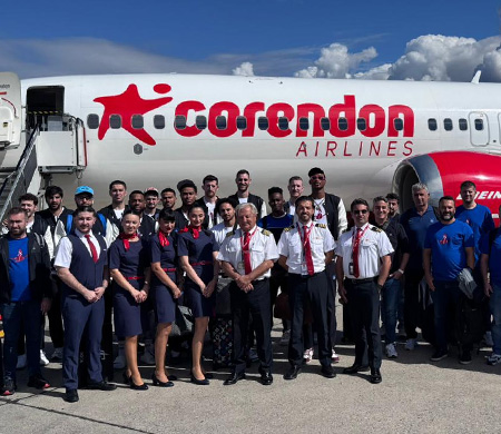 Anadolu Efes, 50. Yılında ilk uçuşunu Corendon Airlines ile gerçekleştirdi