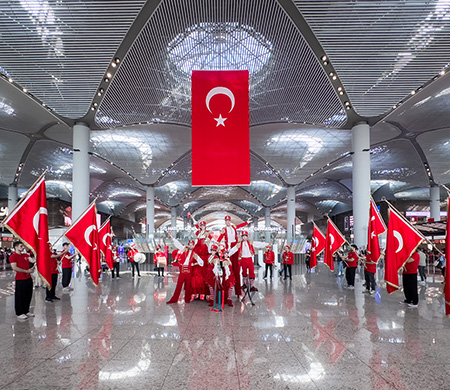 İstanbul Havalimanı'nda 29 Ekim coşkusu