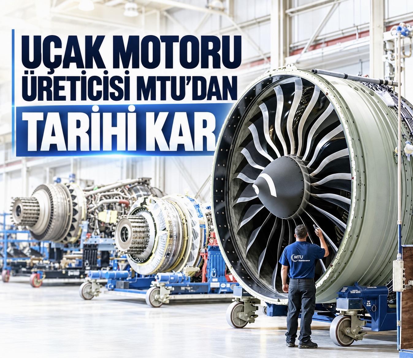 Uçak motoru üreticisi MTU’dan tarihi kar