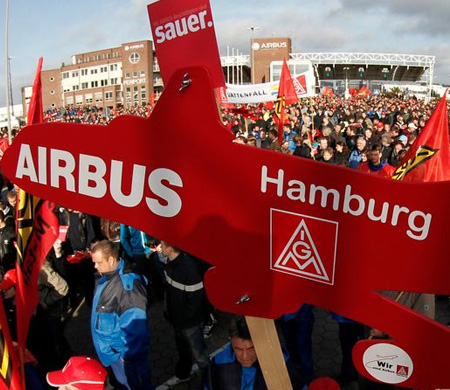 Airbus Hamburg’da İlk Uyarı Grevleri Başladı