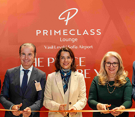 TAV Sofya Havalimanı’nda yenilenen Primeclass Lounge'u açtı