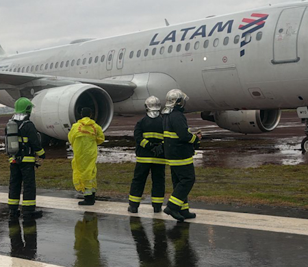Brezilya'da 145 yolculu A320 pistten çıktı