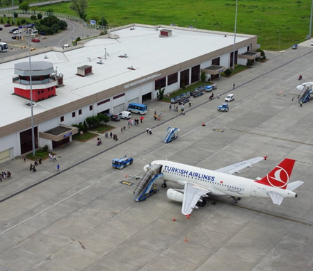 Samsun Çarşamba Havalimanı'nın 9 aylık rakamları belli oldu