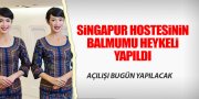 SİNGAPUR HOSTESİNİN BALMUMU HEYKELİ YAPILDI