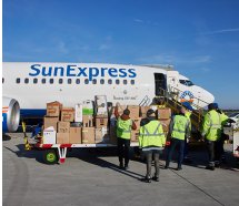 Almanya'dan Sunexpress öncülüğünde 450 ton yardım ulaştırıldı