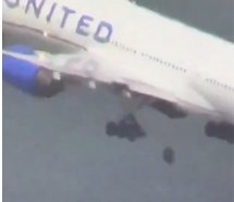 United Airlines uçağının kalkış sırasında lastiği koptu