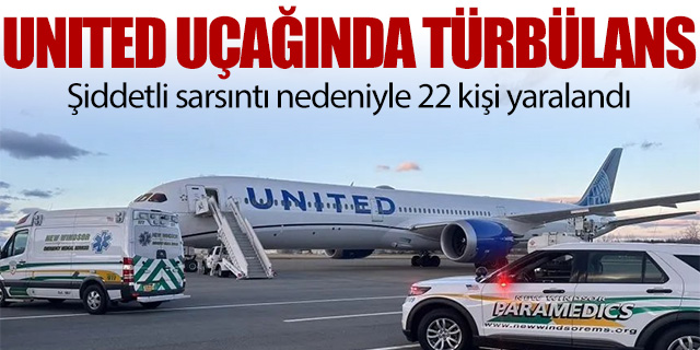 United uçağında türbülans; 15 kişi yaralandı